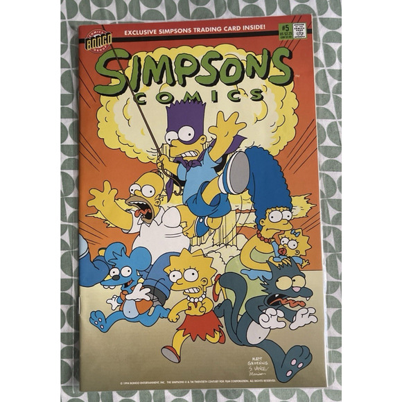 1994 Simpsons Comics #5 Bongo As Pictured 🤪 Comic Book No Card - Picture 1 of 4